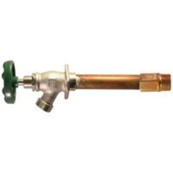 Arrowhead Brass 456 Series 456-12LF Wall Hydrant, 1/2 in Inlet, MIP x Copper Sweat Inlet, 3/4 in Outlet, 13 gpm 456-12LF